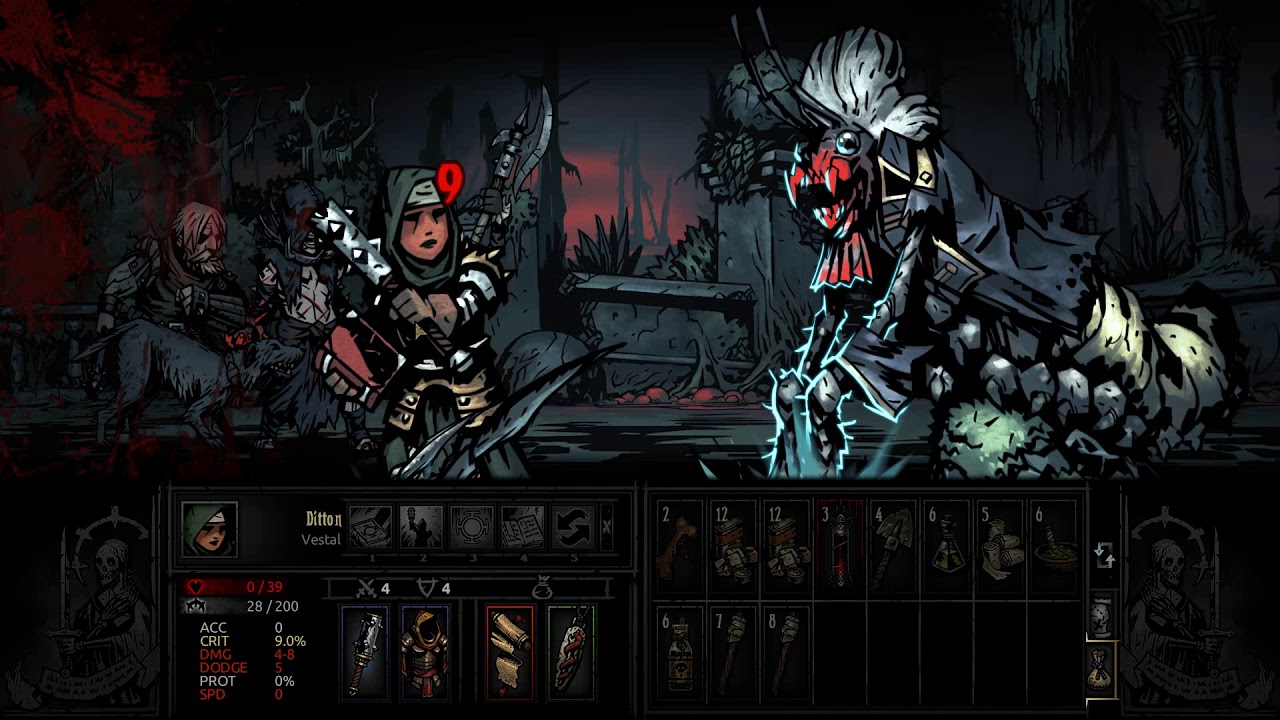 Здания районов в Darkest Dungeon The Color of Madness