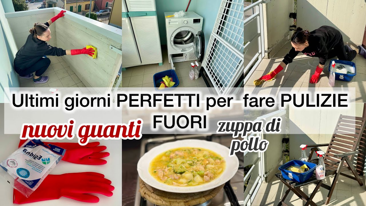 Ultimi giorni PERFETTI per fare PULIZIA FUORI 🍂 | Guanti NUOVI | Zuppa di POLLO 