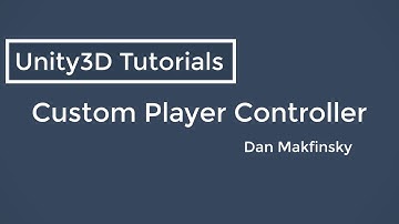 Unity 3D Beginner Tutorials:  SUPER BASIC Player Controller