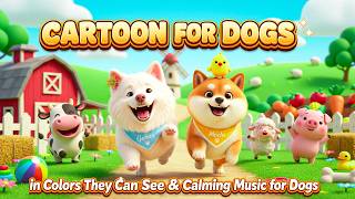 24 Hours Dog Cartoon 🐄🐾 Farm Adventure in Colors Dogs Can See | Videos for Dogs Home Alone All Day screenshot 5