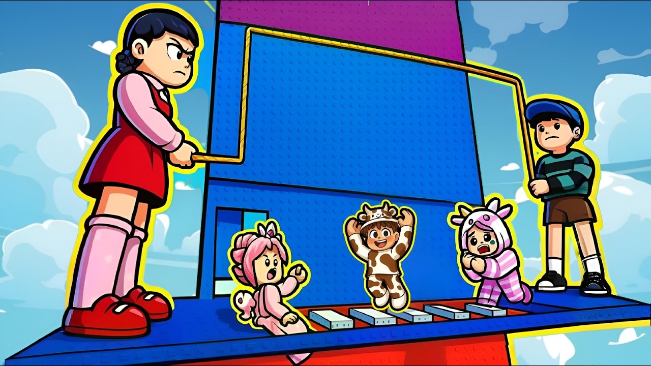 MOMON MOOCI & ABANG MENAKLUKAN TROLL SQUIDGAME TOWER TERSULIT !