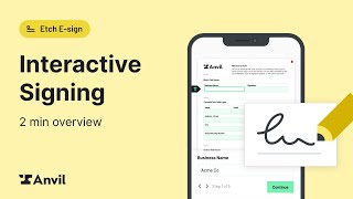 How to set up Anvil's Interactive Signing