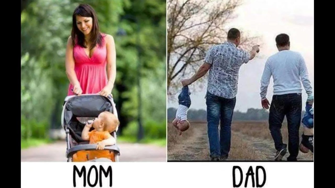 mom vs dad funny video mom vs dad with baby - YouTube.