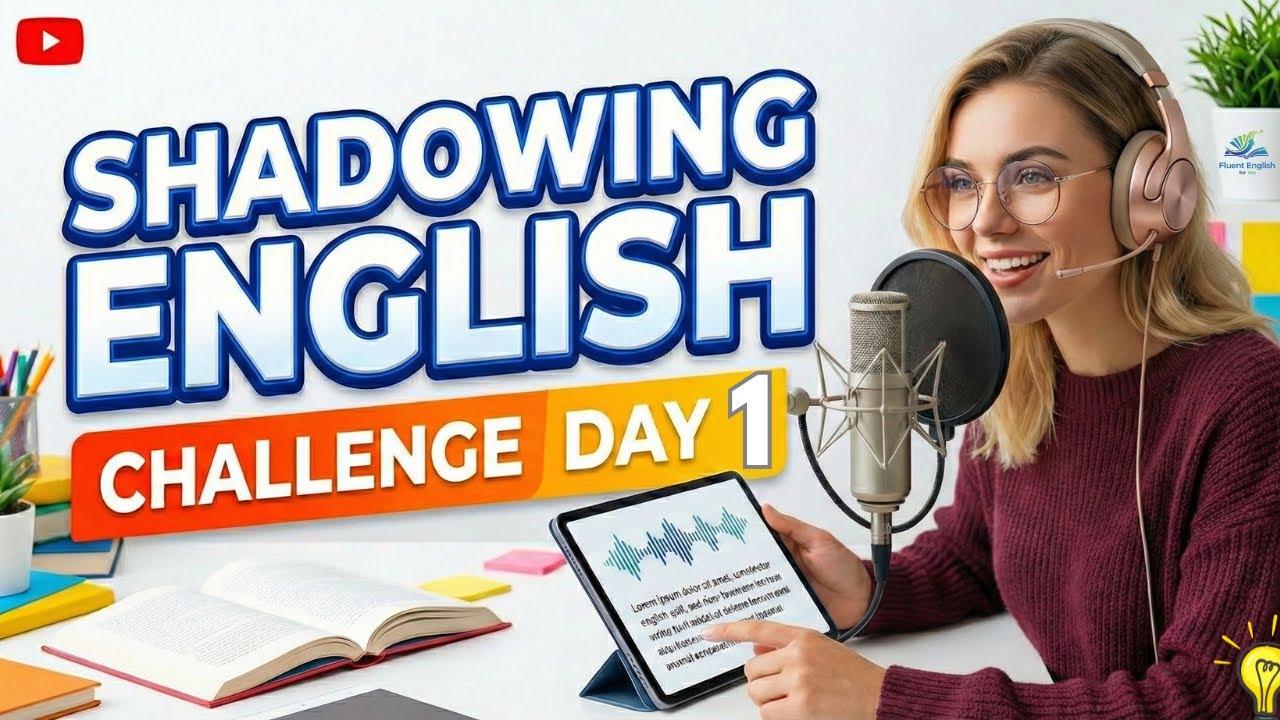 DAY 1 of 31 Day English Speaking Challenge Shadowing English Speaking ...