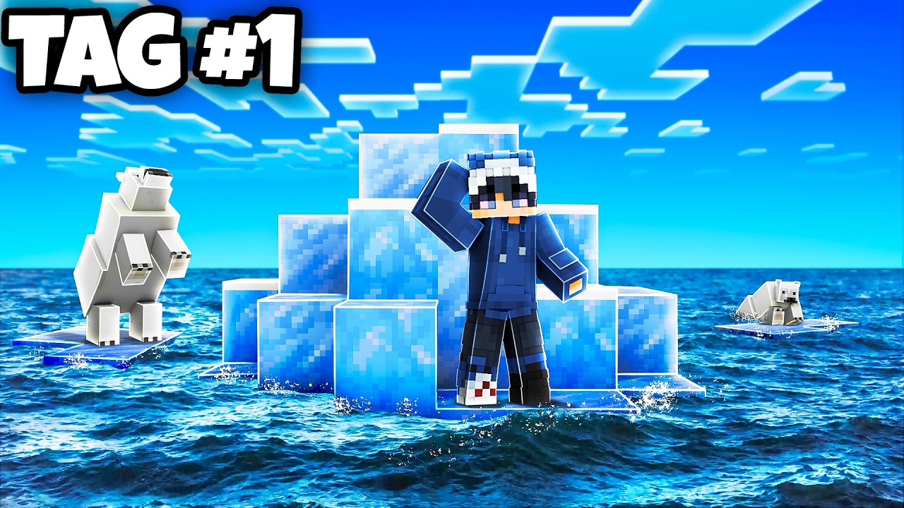 Überlebe ich 10 TAGE auf einem EISBERG in Minecraft?