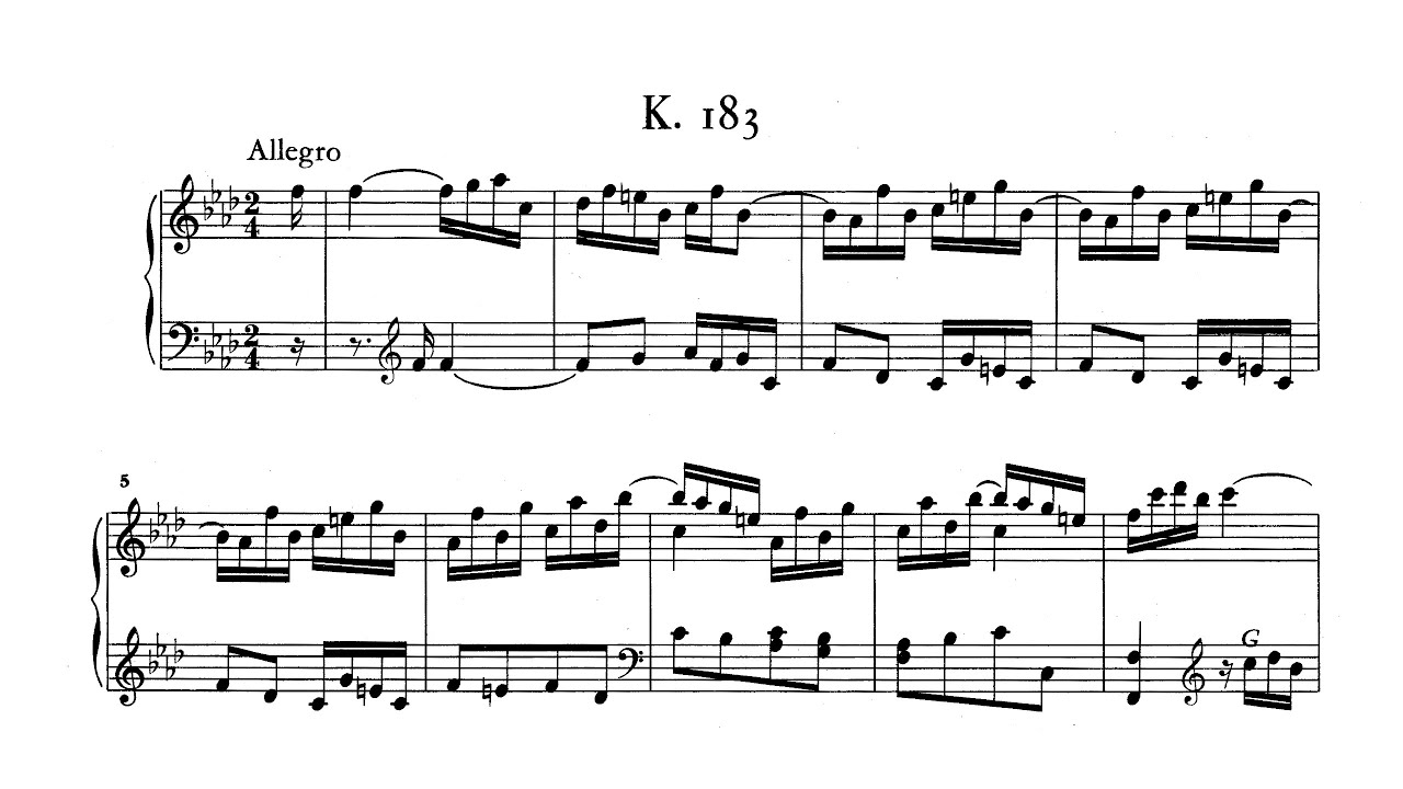 D. Scarlatti - Sonata in F Minor, K.183 (Christian Zacharias