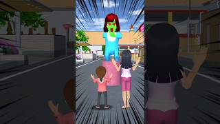 Suddenly the zombie became a big monster👻 #sakuraschoolsimulator #shortsfeed #gaming #sakura #short