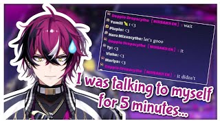 Doppio forgets to start the stream and talks to himself「Nijisanji EN - Doppio Dropscythe」