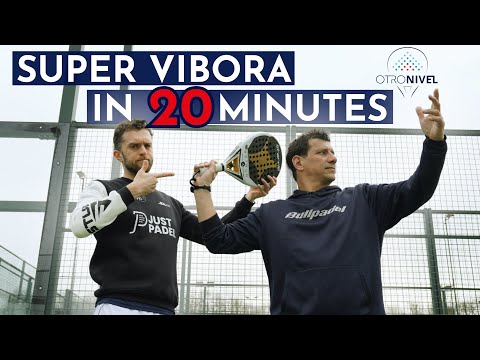 Vibora technique: long follow-through and slice