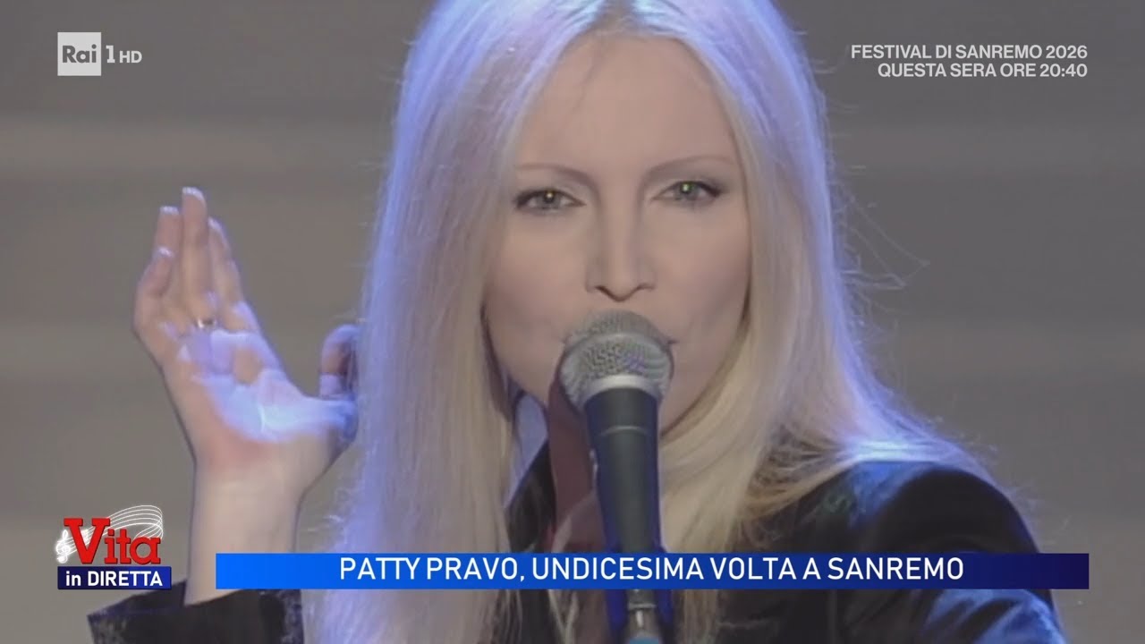 Sanremo 2026, Patty Pravo: "Sono ancora una ragazza" - Vita in diretta 24/02/2026