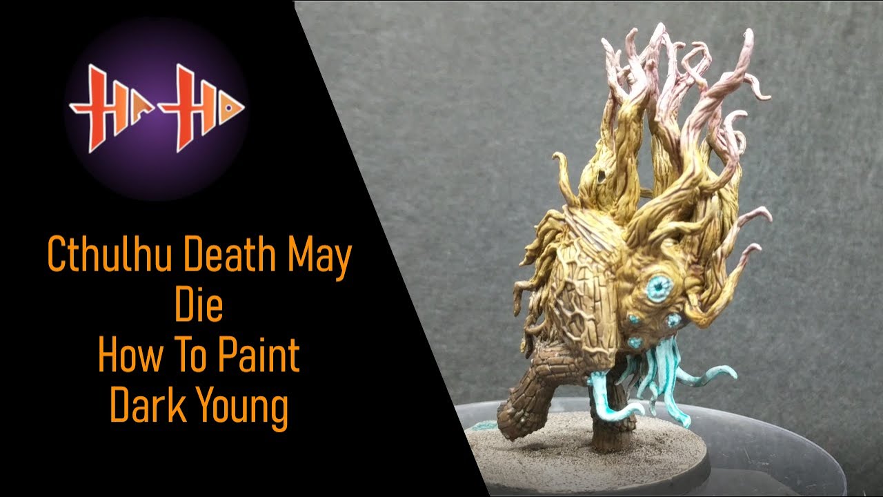CMON Dark Young Cthulhu Death May Die Painting Guide Ep.14 w/ Contrast - YouTube
