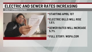 Power costs expected to increase in Easley @WSPA_7NEWS