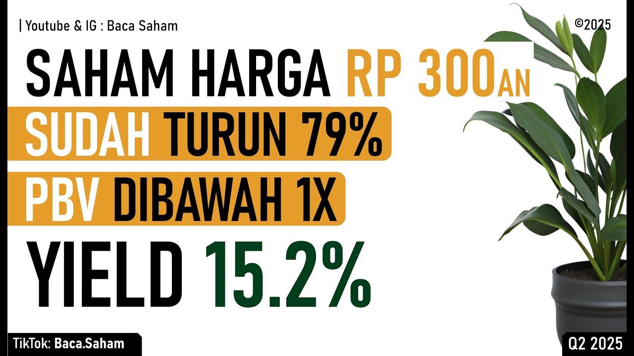 Saham Harga Rp 300-san dengan Dividen Yield 15.2%