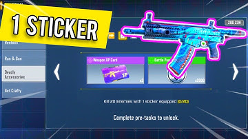 Kill 20 Enemies with 1 sticker equipped | COD Mobile