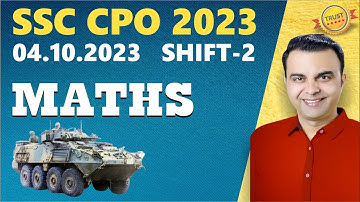 SSC CPO 2023 04 Oct Shift 02 Maths || Complete Set PYQs || Best Solution by RAJA SIR #ssccpo2023
