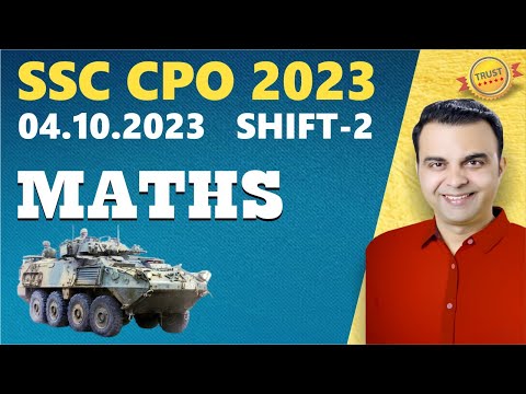 SSC CPO 2023 04 Oct Shift 02 Maths || Complete Set PYQs || Best Solution by RAJA SIR #ssccpo2023