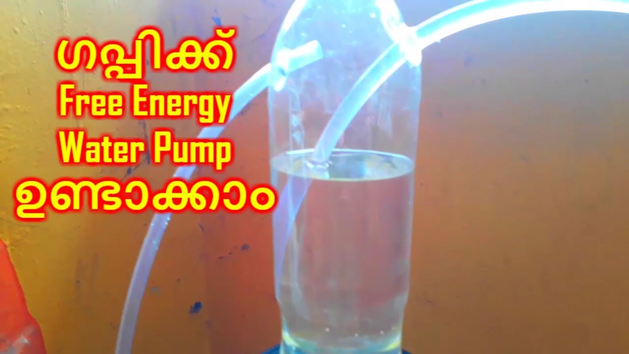 DIY Free Energy Water Pump Without Electricity !!! ഗപ്പിക്ക് ഫ്രീ എനർജി