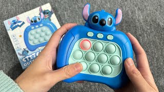 Stitch Pop It Game Unboxing And Review 2024 - Super Satisfying Electric Game Console Fidget Toy