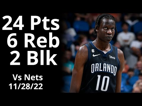 Bol Bol 24 Pts 6 Reb 2 Blk vs Nets Highlights