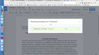 Draftback A Quick Overview