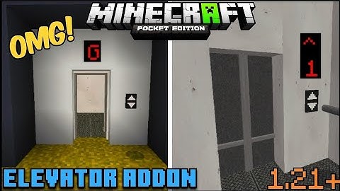 ELEVATOR Mod For Minecraft PE 1.21+ | Realistic Elevator Mod For MCPE | PS Gamer (RTX)