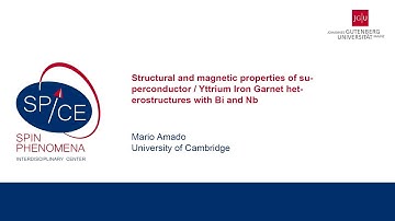 Talks - Exotic New States In Superconducting Devices - Mario Amado, University of Cambridge