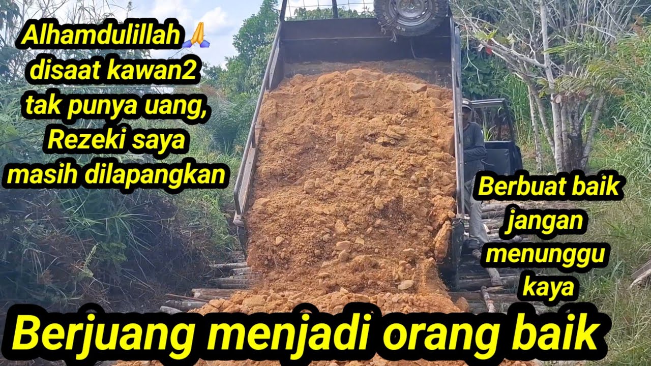 Tanah timbunan  untuk jalan kebun#Tani Channel Nusantara#