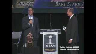 John Harbaugh interview @ Super Bowl Breakfast 2012