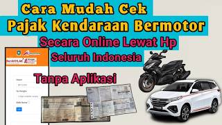 Cara Cek Pajak Kendaraan Bermotor Secara Online Lewat Hp