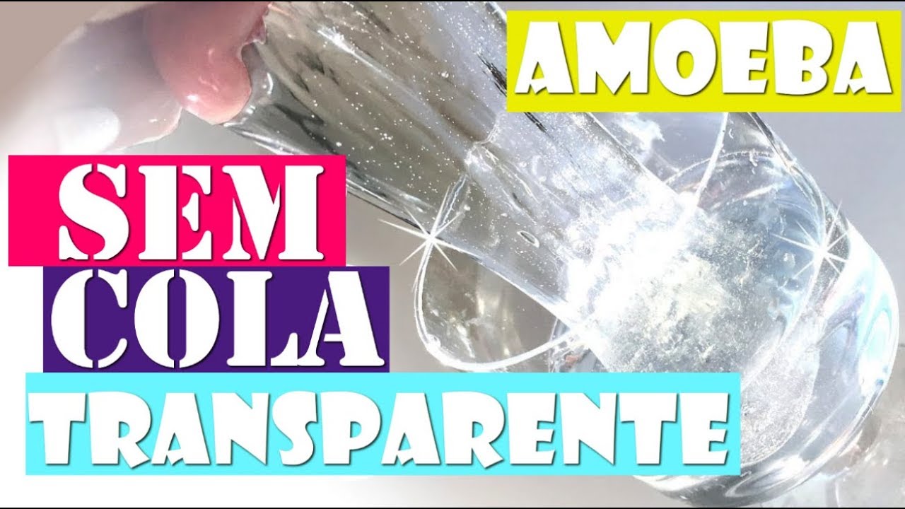 AMOEBA TRANSPARENTE SEM COLA CLEAR SLIME NO GLUE ''ANTONI CALDAS'' REI DA AMOEBA tio lucas adams