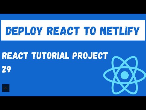 How to Deploy create React App to Netlify. Fully featured React Project Tutorial #29