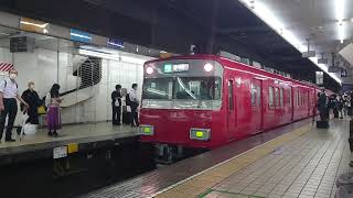 名鉄6514F+6052F 準急中部国際空港行き 名鉄名古屋駅発車