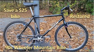 Can I make a $25 old bike better than a Walmart Bike? Starring a Wheeler 2000 vintage mountain bike.