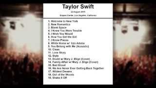Taylor Swift Setlist - Staples Center - Los Angeles - 22 August 2015