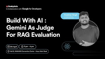 Evaluating RAG Systems with Gemini & JS | Anubhav Singh | React & React Native Meetup | GeekyAnts