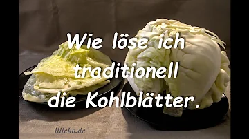 Wie lange muss ich Weißkohl blanchieren?