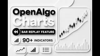OpenAlgo Charts  Now Supports 90+Indicators  and Bar Replay Mode