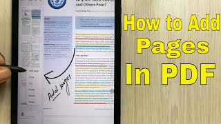 How to Add Pages In PDF Using Samsung Notes