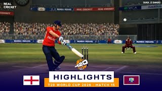 Inggris vs Hindia Barat | Cuplikan Pertandingan Piala Dunia T20 2026 | Kriket Sejati screenshot 4