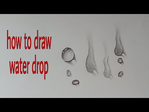 How to draw water drop - YouTube