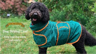 The Best Dog Drying Coat You Should Have Quality Dog Towel Robe Tail Blazers Dry Quick & Easy