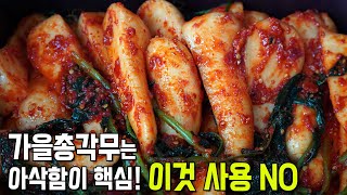 초보도 할수있는 알타리김치. 무가 맛 다 내줌ㅋㅋ 초롱무 총각김치 담그는 법. 석박지