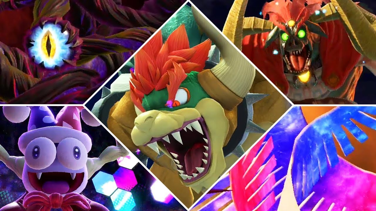 Super Smash Bros. Ultimate - Giga Bowser vs All Bosses