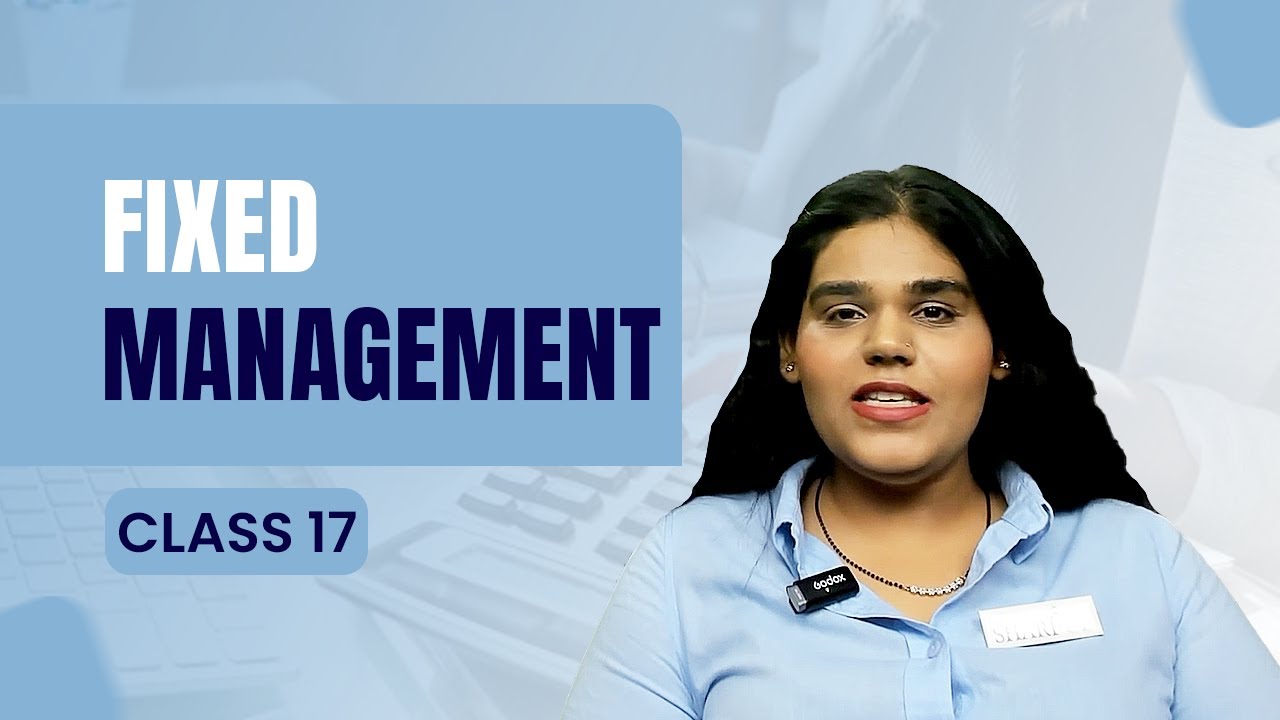 Accounting Class 17 | Fixed Management | 2026 | Asset Control | sharpup