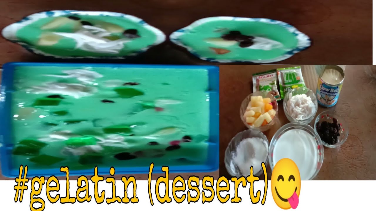 Gelatin(dessert)😋 my own version YouTube