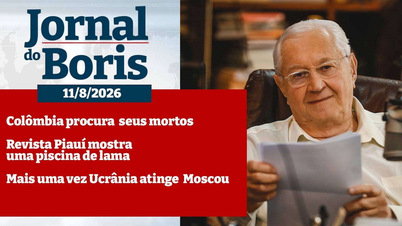 11/08/2026 📰🌐 Notícias do dia com BORIS CASOY via Web Site no YouTube sempre!