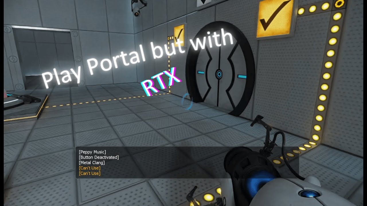Playing Portal with RTX Part 1 - YouTube