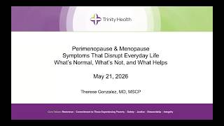 Perimenopause & Menopause: Symptoms That Disrupt Everyday Life | For Every Woman series