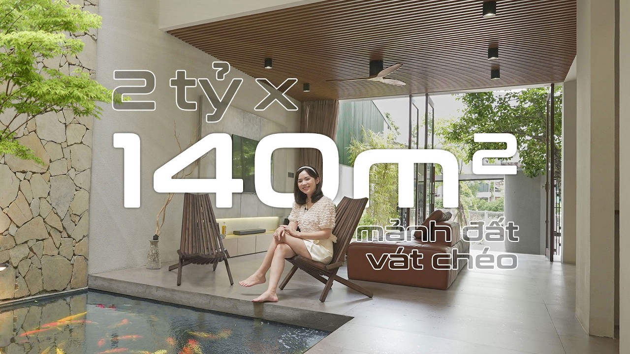 ĐƯA NẮNG, GIÓ, MẶT NƯỚC VÀO TRONG NGÔI NHÀ CÓ MẶT TIỀN VÁT CHÉO ĐẶC BIỆT | REVIEW NHÀ CHẤT #52