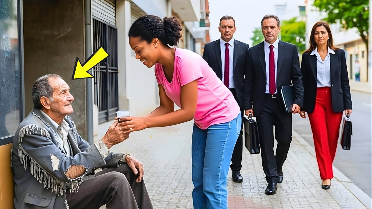 ELA LEVAVA CAFÉ TODOS OS DIAS PARA UM IDOSO NA RUA… ATÉ QUE 3 ADVOGADOS BATERAM À SUA PORTA